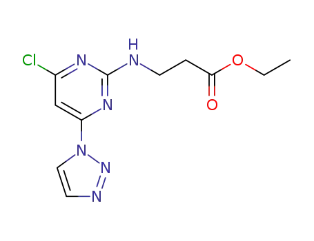ethyl N-[4-chloro-6-(1H-1,2,3-triazol-1-yl)pyrimidin-2-yl]-beta-alaninate