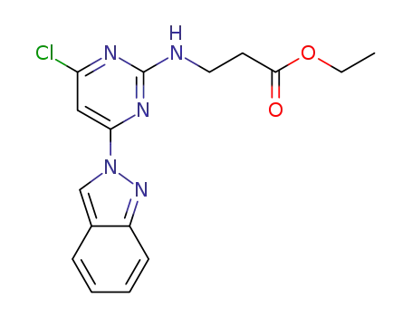 ethyl N-[4-chloro-6-(2H-indazol-2-yl)pyrimidin-2-yl]-beta-alaninate