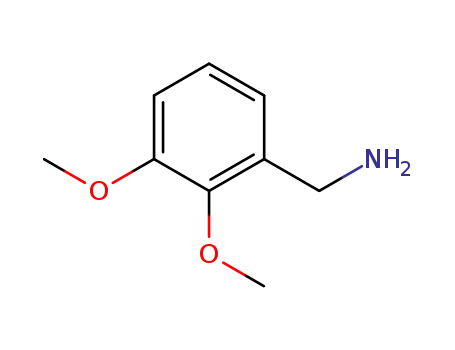 Molecular Structure of 4393-09-3 (2,3-Dimethoxybenzylamine)