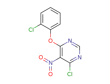 4-chloro-6-(2-chlorophenoxy)-5-nitropyrimidine