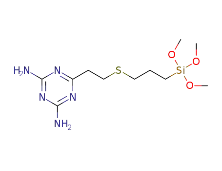 2,4-diamino-6-{2-[3-(trimethoxysilyl)propylthio]ethyl}-1,3,5-triazine