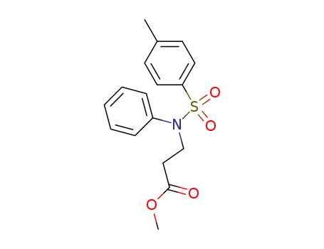 Molecular Structure of 17266-98-7 (methyl N-[(4-methylphenyl)sulfonyl]-N-phenyl-beta-alaninate)