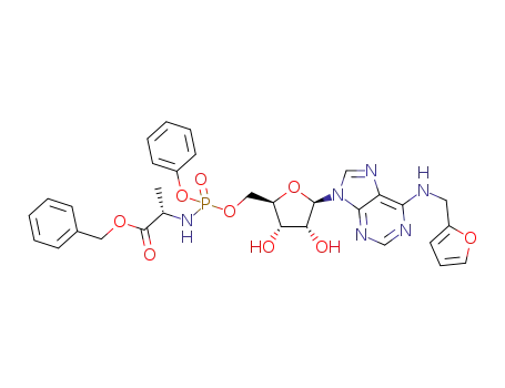 phenyl (benzyloxy-L-alaninyl) kinetin riboside phosphoramidate