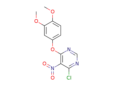 4-chloro-6-(3,4-dimethoxyphenoxy)-5-nitropyrimidine