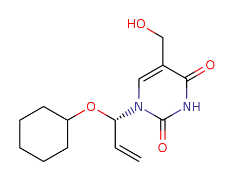 (S)-1-(1-(cyclohexyloxy)allyl)-5-(hydroxymethyl)pyrimidine-2,4(1H,3H)-dione