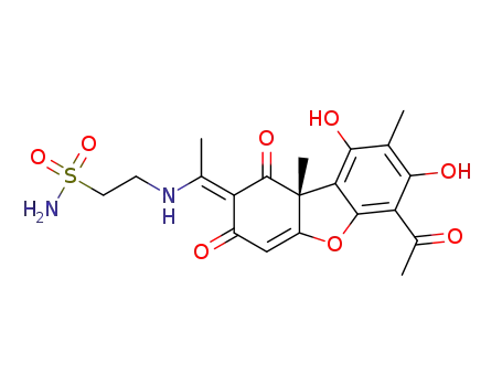 (R,E)-2-(1-(6-acetyl-7,9-dihydroxy-8,9b-dimethyl-1,3-dioxo-1,9b-dihydrodibenzo[b,d]furan-2(3H)-ylidene)-ethylamino)ethanesulfonamide