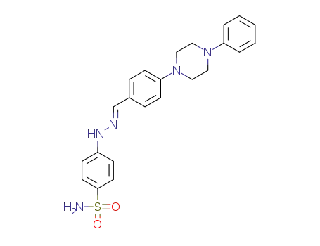 (E)-4-(2-(4-(4-phenylpiperazin-1-yl)benzylidene)hydrazinyl)benzenesulfonamide