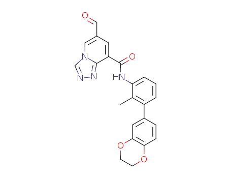 N-(3-(2,3-dihydrobenzo[b][1,4]dioxin-6-yl)-2-methylphenyl)-6-formyl-[1,2,4]triazolo[4,3-a]pyridine-8-carboxamide