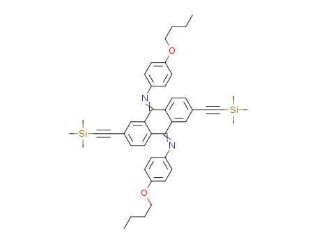 N,N'-bis(4-n-butoxybenzene)(2,6-bis(trimethylsilylethynyl))anthraquinone diimine
