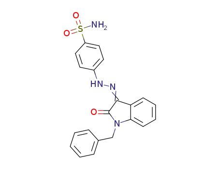 4-(2-(1-benzyl-2-oxoindolin-3-ylidene)hydrazinyl)benzenesulfonamide