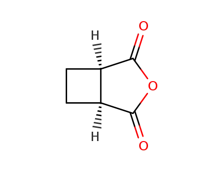 Molecular Structure of 4462-96-8 (Cyclobutane-1,2-dicarboxylic anhydride)