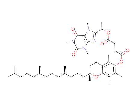 (R)-2,5,7,8-tetramethyl-2-((4R,8R)-4,8,12-trimethyltridecyl)chroman-6-yl (1-(1,3,7trimethyl-2,6-dioxo-2,3,6,7-tetrahydro-1H-purin-8-yl)ethyl) succinate
