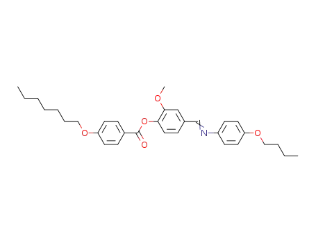4-Heptyloxy-benzoic acid 4-{[(E)-4-butoxy-phenylimino]-methyl}-2-methoxy-phenyl ester