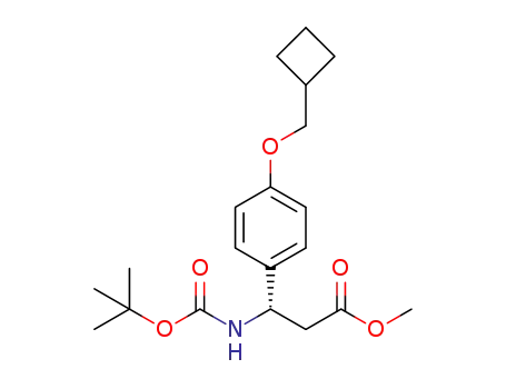 methyl (3S)-3-{[(tert-butoxy)carbonyl]amino}-3-[4-(cyclobutylmethoxy)phenyl]propanoate
