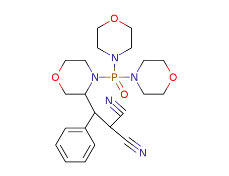 ((4-(dimorpholin-4-ylphosphoryl)morpholin-3-yl)(phenyl)methyl)propanedinitrile