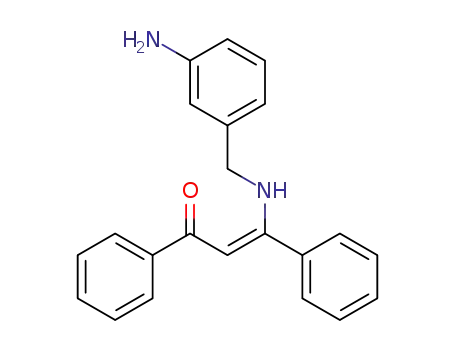 (Z)-3-((3-aminobenzyl)amino)-1,3-diphenylprop-2-en-1-one