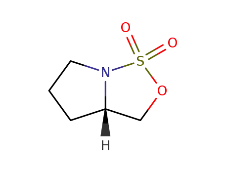 Molecular Structure of 132635-95-1 (S-1,1-dioxide-tetrahydro-3H-Pyrrolo[1,2-c][1,2,3]oxathiazole)