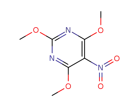 Molecular Structure of 83356-02-9 (2,4,6-TRIMETHOXY-5-NITROPYRIMIDINE)