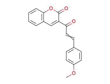 Molecular Structure of 76011-68-2 (2H-1-Benzopyran-2-one, 3-[3-(4-methoxyphenyl)-1-oxo-2-propenyl]-)