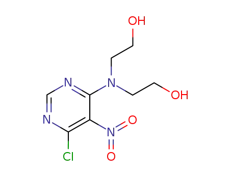 4-chloro-6-bis(β-hydroxyethyl)amino-5-nitropyrimidine