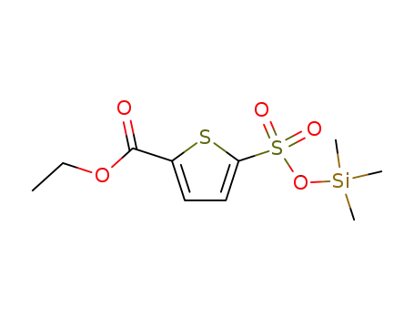 5-<(Trimethylsiloxy)sulfonyl>-2-thiophencarbonsaeure-ethylester