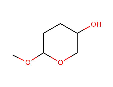 Molecular Structure of 28194-32-3 (2H-Pyran-3-ol, tetrahydro-6-methoxy-)