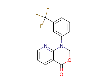 Molecular Structure of 137488-34-7 (4H-Pyrido[2,3-d][1,3]oxazin-4-one,
1,2-dihydro-1-[3-(trifluoromethyl)phenyl]-)