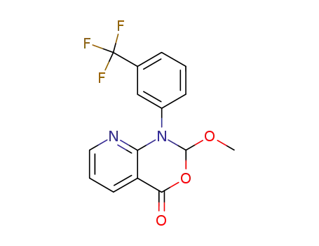 1-(3'-trifluoromethylphenyl)-2-methoxy-4H-1,2-dihydro-pyrido-<2,3-d>-<1,3>-oxazin-4-one