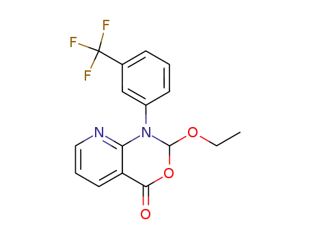 4H-Pyrido[2,3-d][1,3]oxazin-4-one,
2-ethoxy-1,2-dihydro-1-[3-(trifluoromethyl)phenyl]-
