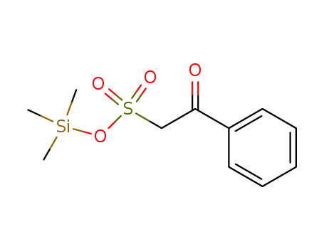 Molecular Structure of 89056-02-0 (Benzeneethanesulfonic acid, b-oxo-, trimethylsilyl ester)