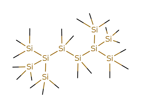 Molecular Structure of 78365-62-5 (Hexasilane,
1,1,1,3,3,4,4,6,6,6-decamethyl-2,2,5,5-tetrakis(trimethylsilyl)-)