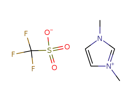 Molecular Structure of 121091-30-3 (1,3-DIMETHYLIMIDAZOLIUM TRIFLUOROMETHANESULFONATE)
