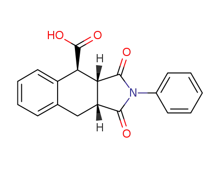 (3aR,4S,9aR)-1,3-Dioxo-2-phenyl-2,3,3a,4,9,9a-hexahydro-1H-benzo[f]isoindole-4-carboxylic acid