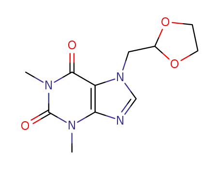 Molecular Structure of 69975-86-6 (Doxofylline)