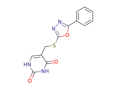 5-(5-Phenyl-[1,3,4]oxadiazol-2-ylsulfanylmethyl)-1H-pyrimidine-2,4-dione