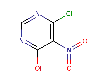 Molecular Structure of 3137-56-2 (6-chloro-5-nitropyrimidin-4(1H)-one)