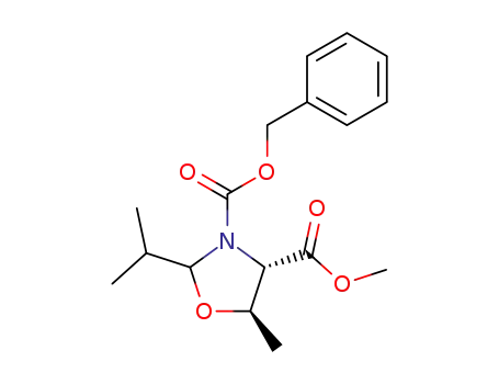 methyl (2RS,4S,5R)-3-<(benzyloxy)carbonyl>-2-isopropoxy-5-methyloxazolidine-4-carboxylate