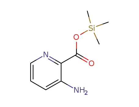 Molecular Structure of 157562-24-8 (2-Pyridinecarboxylicacid,3-amino-,trimethylsilylester(9CI))