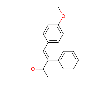Molecular Structure of 13938-22-2 (3-Buten-2-one, 4-(4-methoxyphenyl)-3-phenyl-, (3E)-)