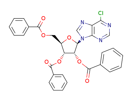 (2R,3R,4R,5R)-2-((Benzoyloxy)methyl)-5-(6-chloro-9H-purin-9-yl)tetrahydrofuran-3,4-diyldibenzoate