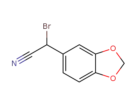 2-(benzo-[d][1,3]dioxol-5-yl)-2-bromoacetonitrile