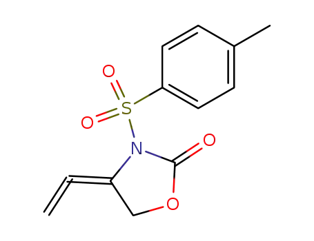 Molecular Structure of 192136-75-7 (2-Oxazolidinone, 4-ethenylidene-3-[(4-methylphenyl)sulfonyl]-)