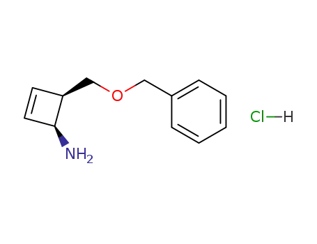 (1S,4R)-4-Benzyloxymethyl-cyclobut-2-enylamine; hydrochloride