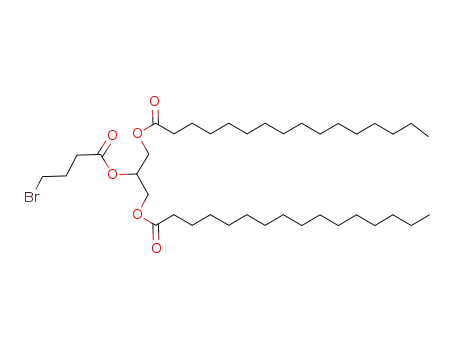 Molecular Structure of 185672-31-5 (Hexadecanoic acid, 2-(4-bromo-1-oxobutoxy)-1,3-propanediyl ester)