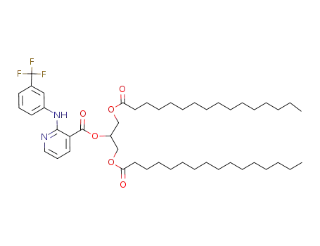 2-(3-Trifluoromethyl-phenylamino)-nicotinic acid 2-hexadecanoyloxy-1-hexadecanoyloxymethyl-ethyl ester