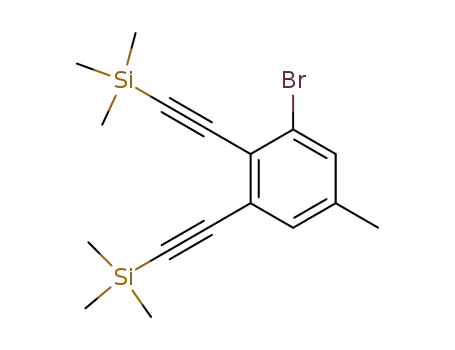 3-bromo-4,5-bis(trimethylsilylethynyl)toluene