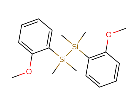 Molecular Structure of 332343-84-7 (Bis(2-methoxyphenyl)-1,1,2,2-tetramethyldisilane, 95%)