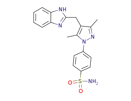 4-[4-(1H-benzoimidazol-2-ylmethyl)-3,5-dimethyl-pyrazol-1-yl]-benzenesulfonamide