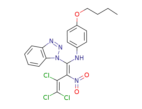 1-(1-benzotriazolyl)-1-(4-butoxyphenylamino)-3,3,4-trichloro-2-nitro-1,3-butadiene