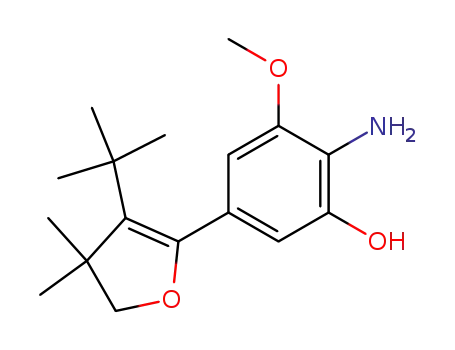 2-amino-5-(3-tert-butyl-4,4-dimethyl-4,5-dihydro-furan-2-yl)-3-methoxy-phenol